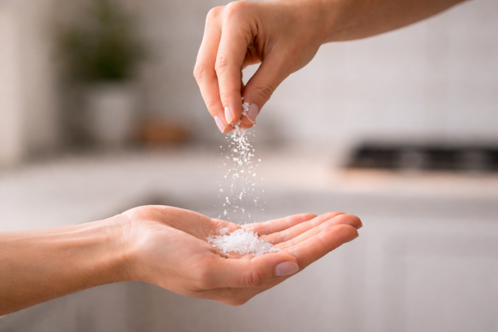 salt hand