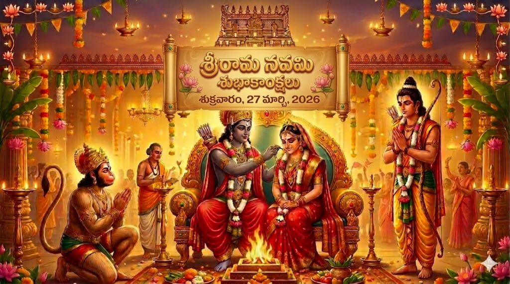 శ్రీరామ నవమి – సీతారాముల దివ్య కళ్యాణ మహోత్సవం – శుక్రవారం, 27 మార్చి, 2026 / Sri Rama Navami – The Divine Wedding Festival of Sita and Rama