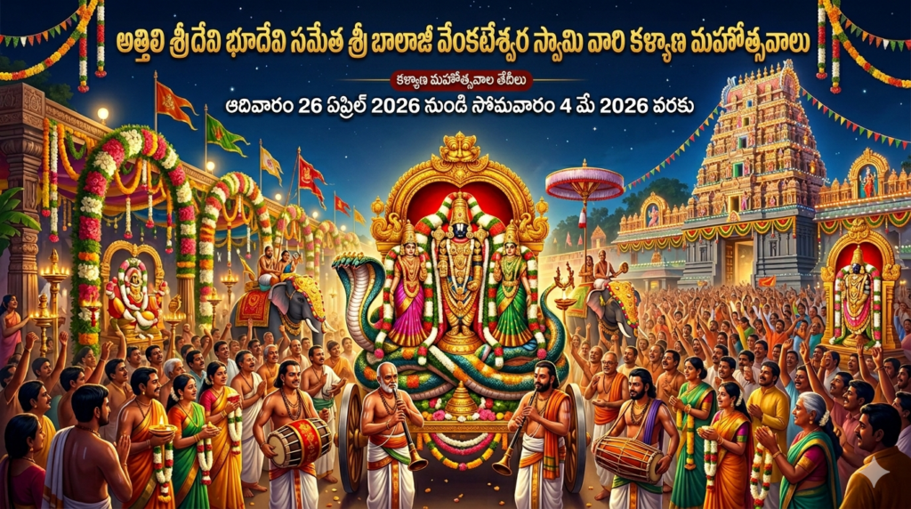 అత్తిలి శ్రీదేవి భూదేవి సమేత శ్రీ బాలాజీ వేంకటేశ్వర స్వామి వారి కళ్యాణ మహోత్సవాలు