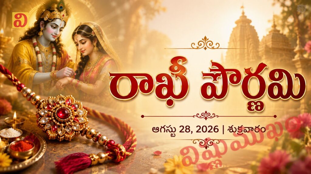రాఖీ పౌర్ణమి – శుక్రవారం 28 ఆగస్టు, 2026