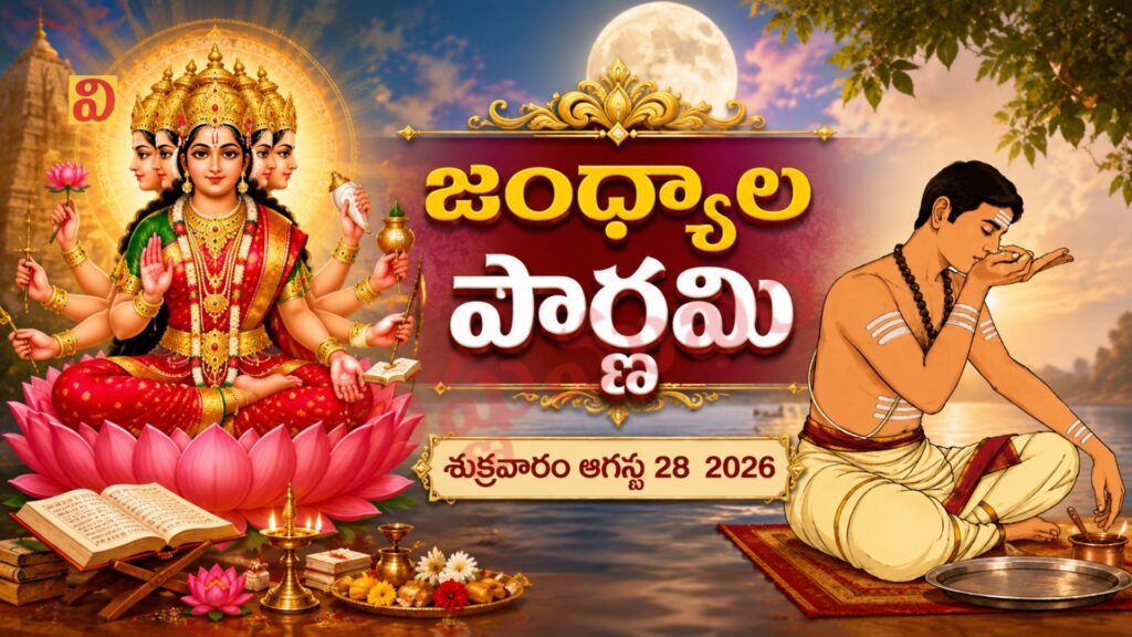 జంధ్యాల పౌర్ణమి – శుక్రవారం ఆగస్టు 28 2026